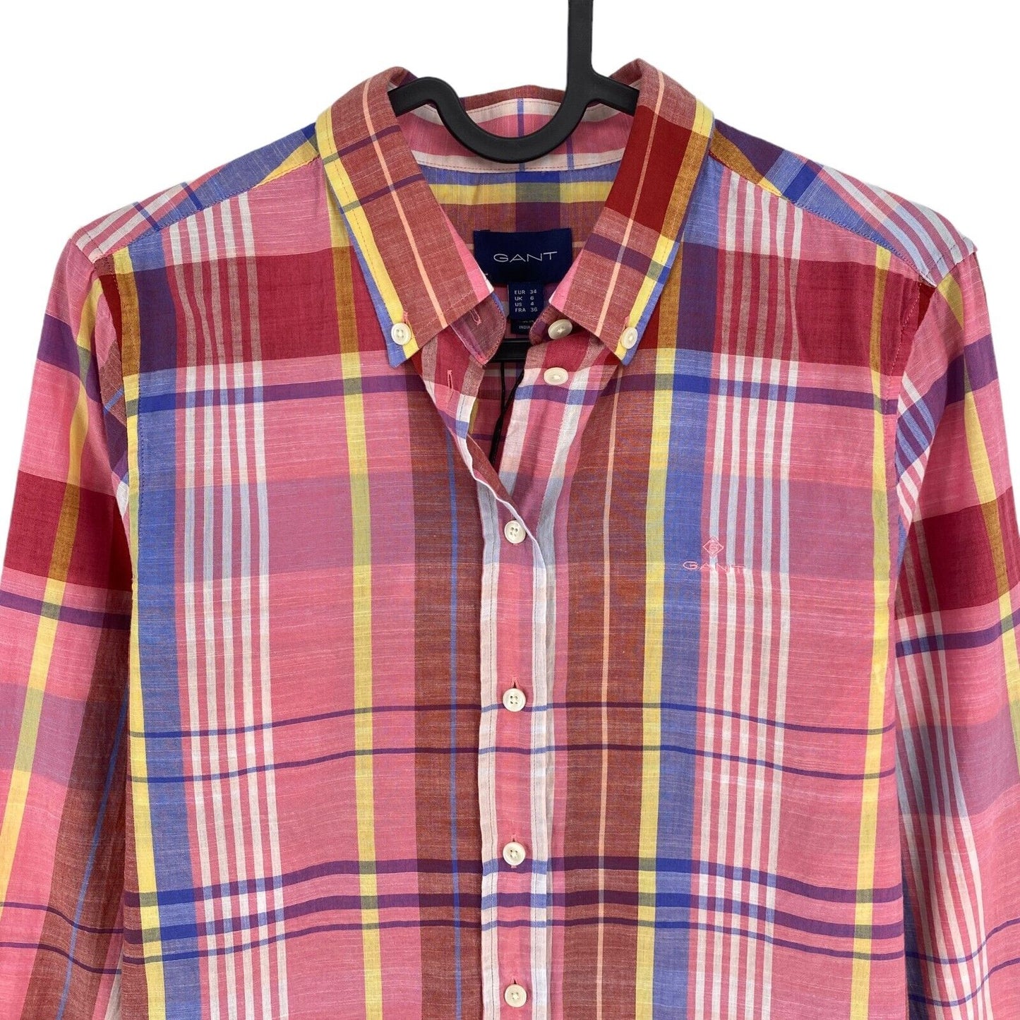 GANT Purple Plaid Shirt Size EU 34 UK 6 US 4