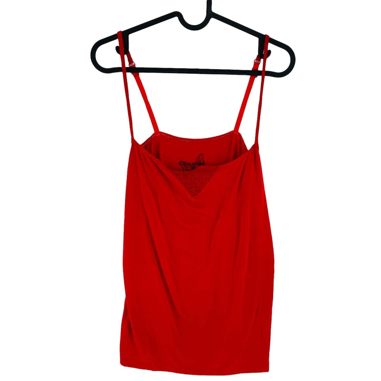 VUE SUR MER Red Sleeveless Square Neck Tank Top Size 3 / L