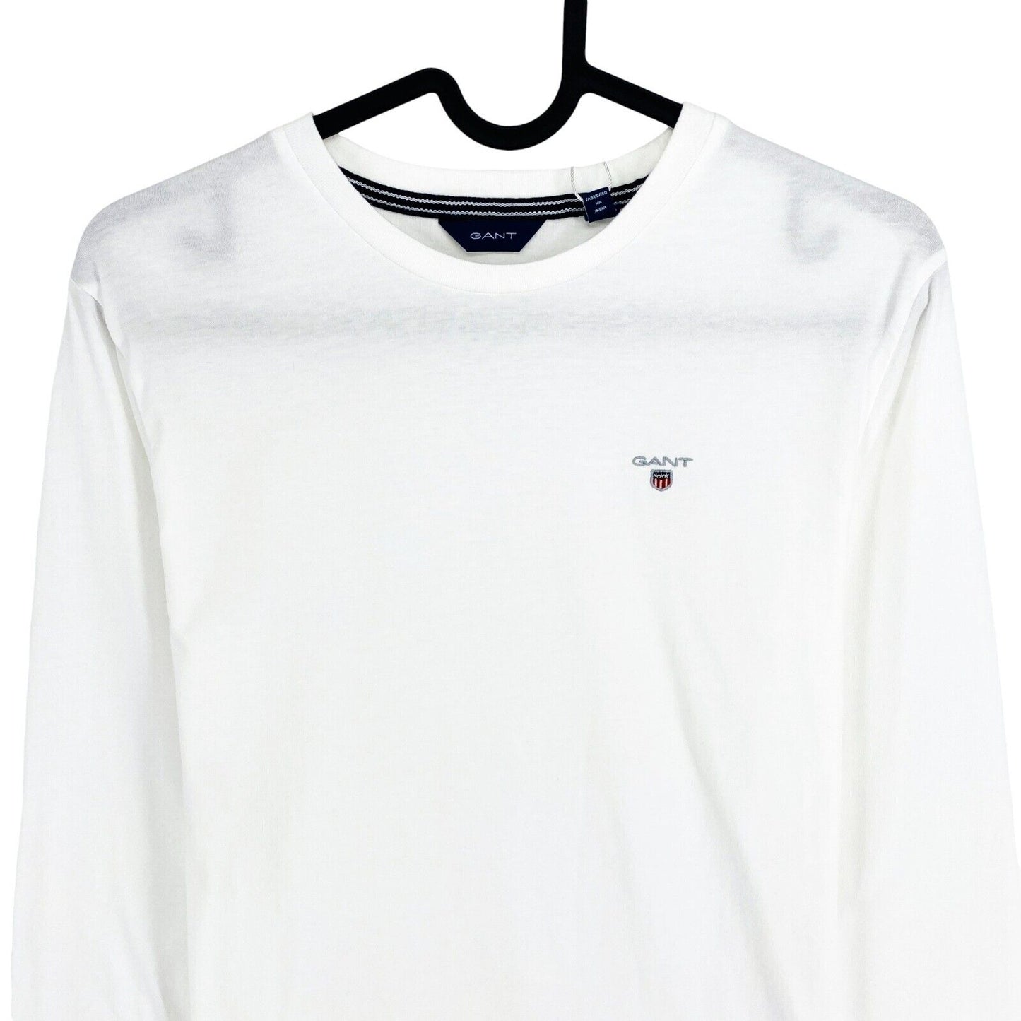 GANT Boys White Original Crew Long Sleeves T Shirt Size 13-14 Years 158/164 cm