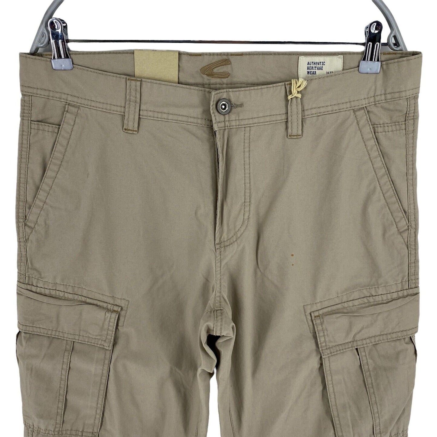 Camel Active Brown Houston Straight Fit Cargo Shorts Size W34