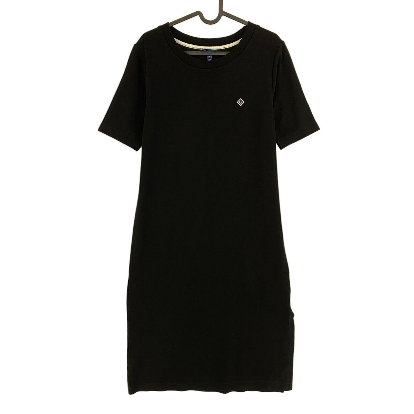 GANT Black Icon G Jersey Crew Neck Short Sleeves Dress Size M