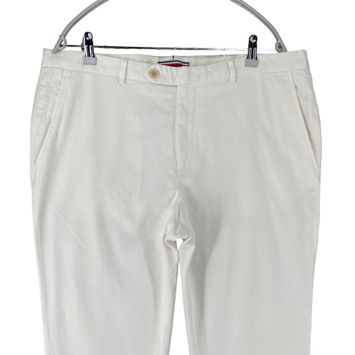 Tommy Hilfiger White Slim Fit Chino Trousers Size 54 W36 L34