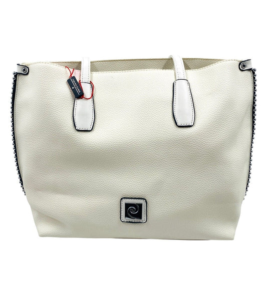 Pierre Cardin White Faux Leather Shoulder Bag Handbag