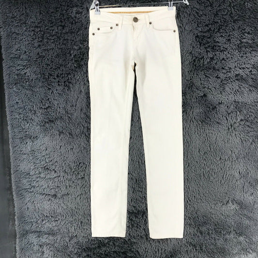 Seven7 Women White Regular Straight Fit Trousers Size W25