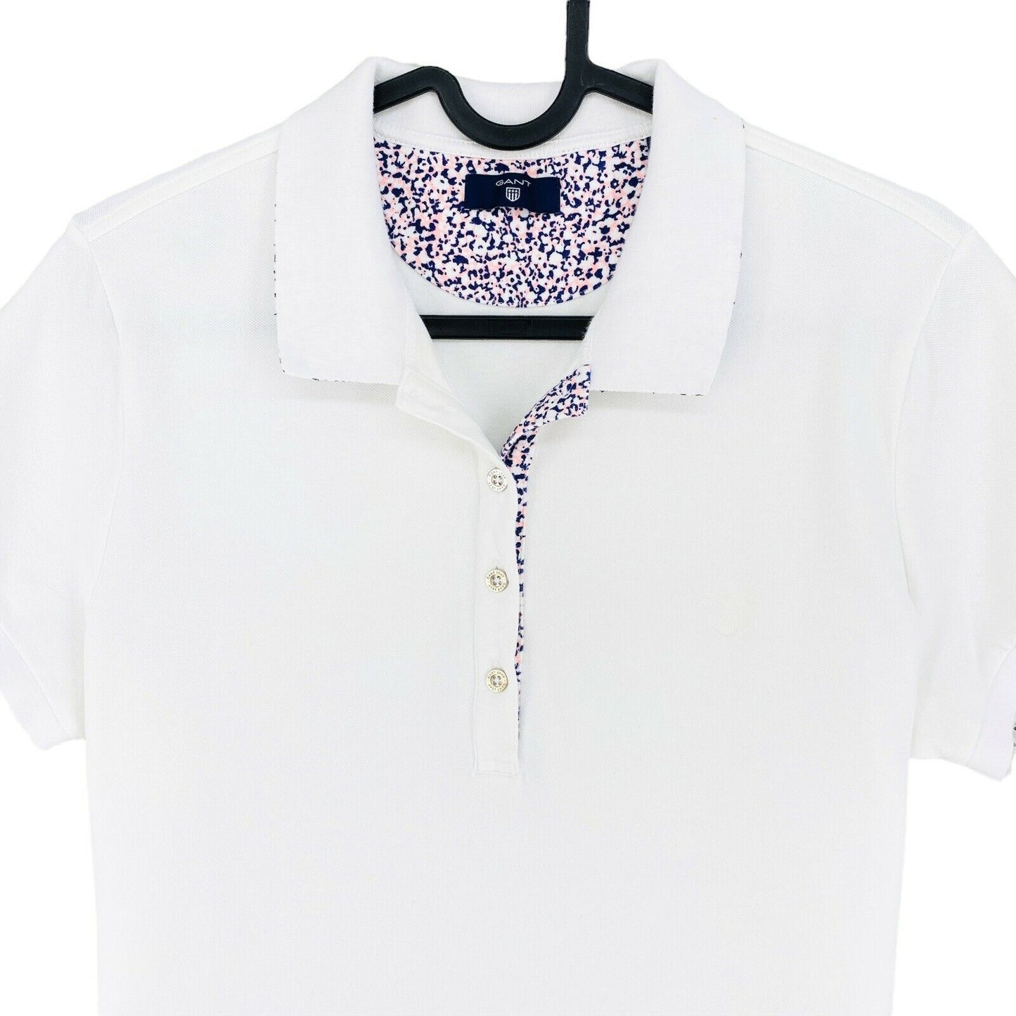 GANT White Pique Polo Shirt Size L