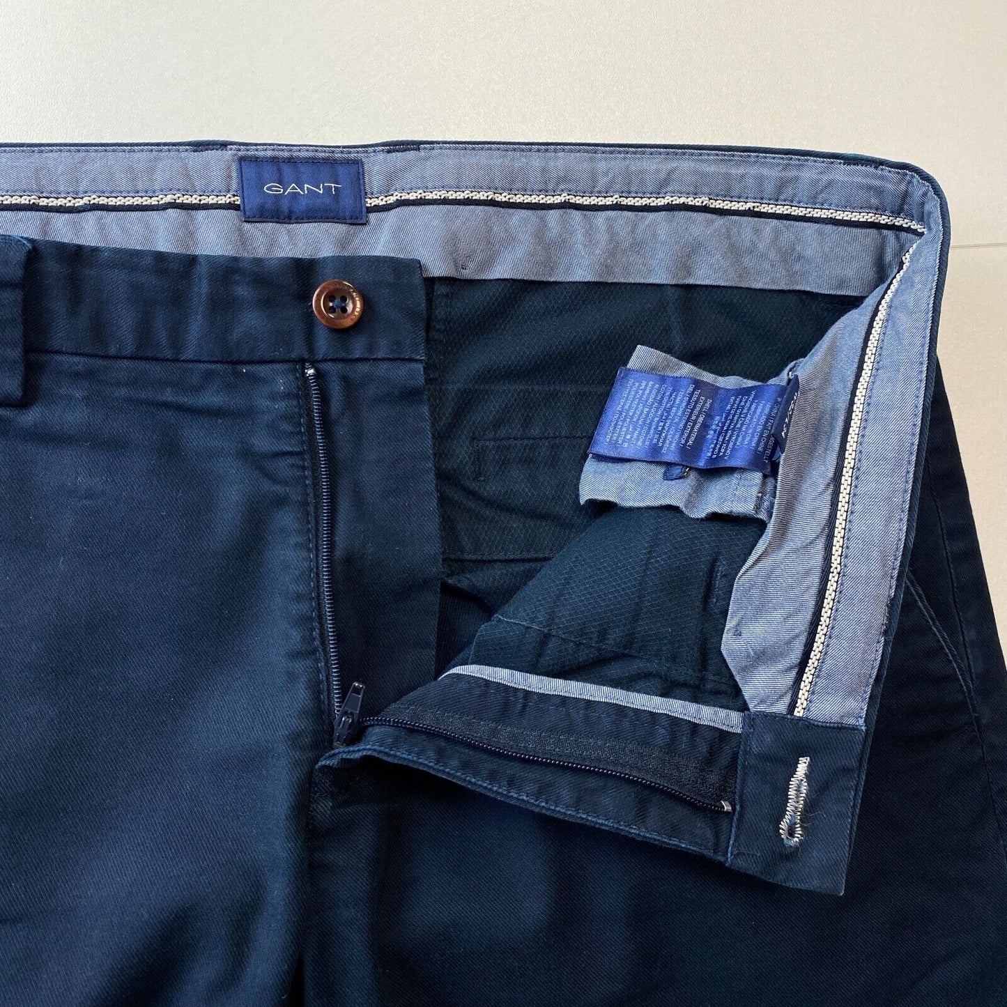 GANT Dunkelblaue Chinohose für Herren im Skinny Fit, Größe W32 L34