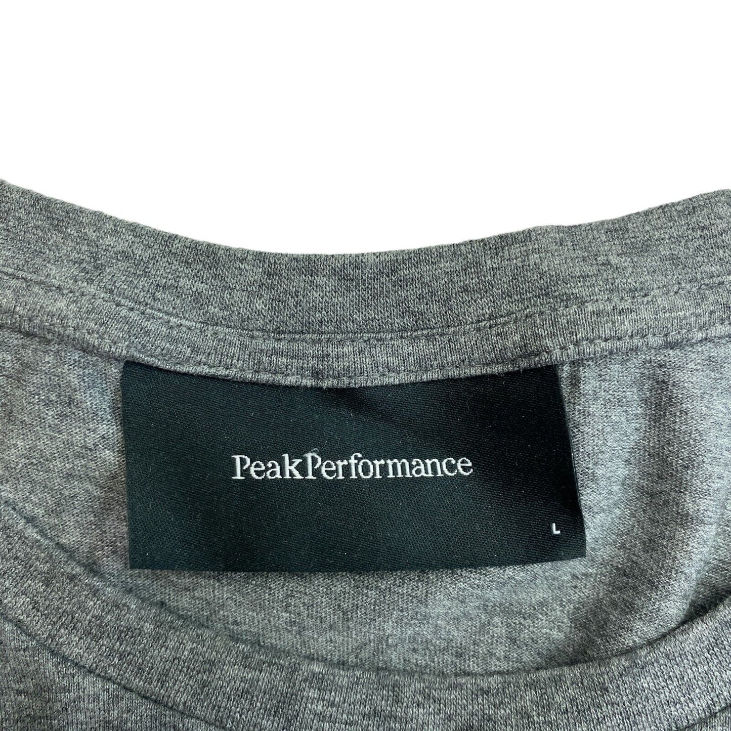 Peak Performance Grey Crew Neck Jersey T Shirt Size L