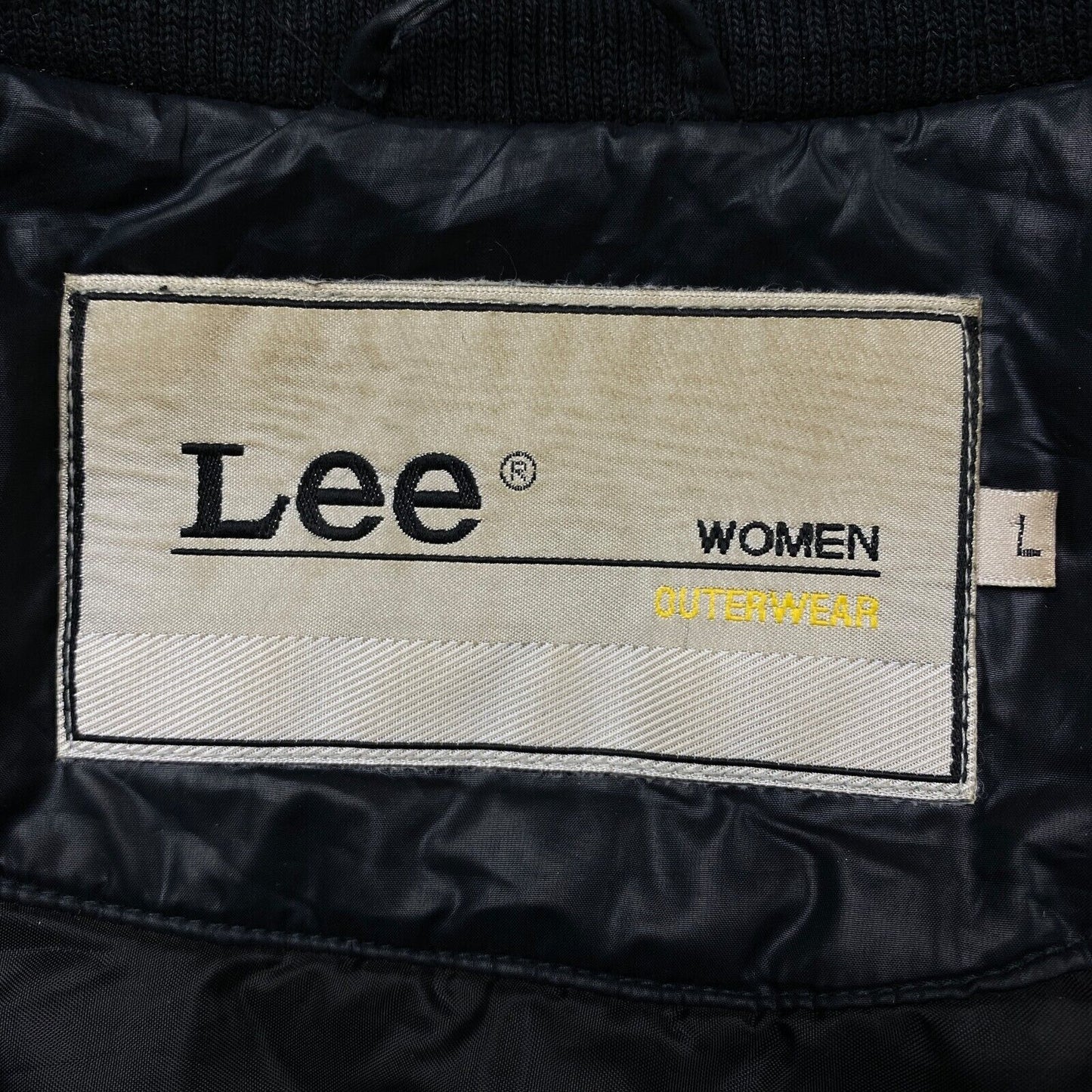 Lee Black Jacket Coat Size L