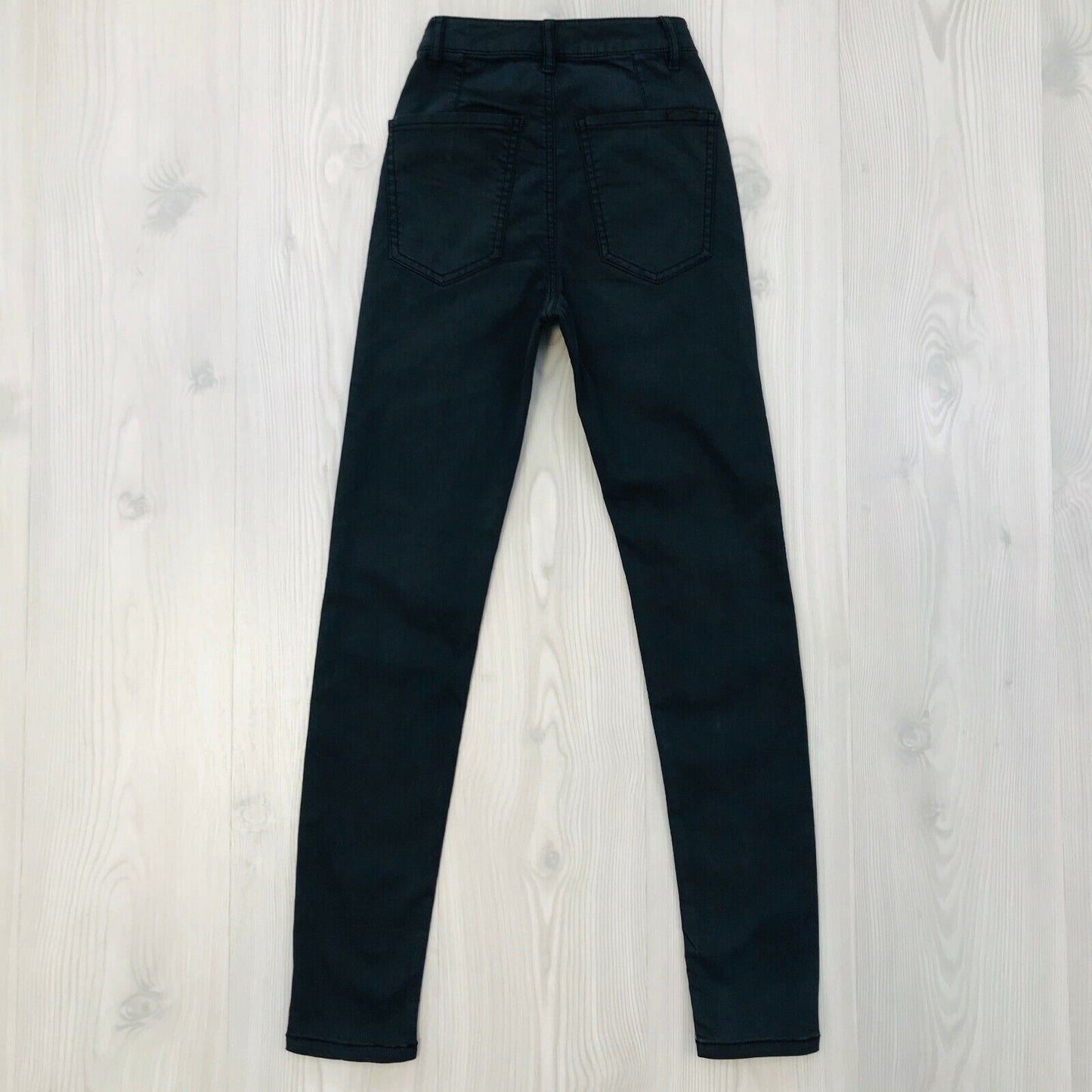 PULL&amp;BEAR Jean Slim Skinny Noir Femme Taille 32 W22