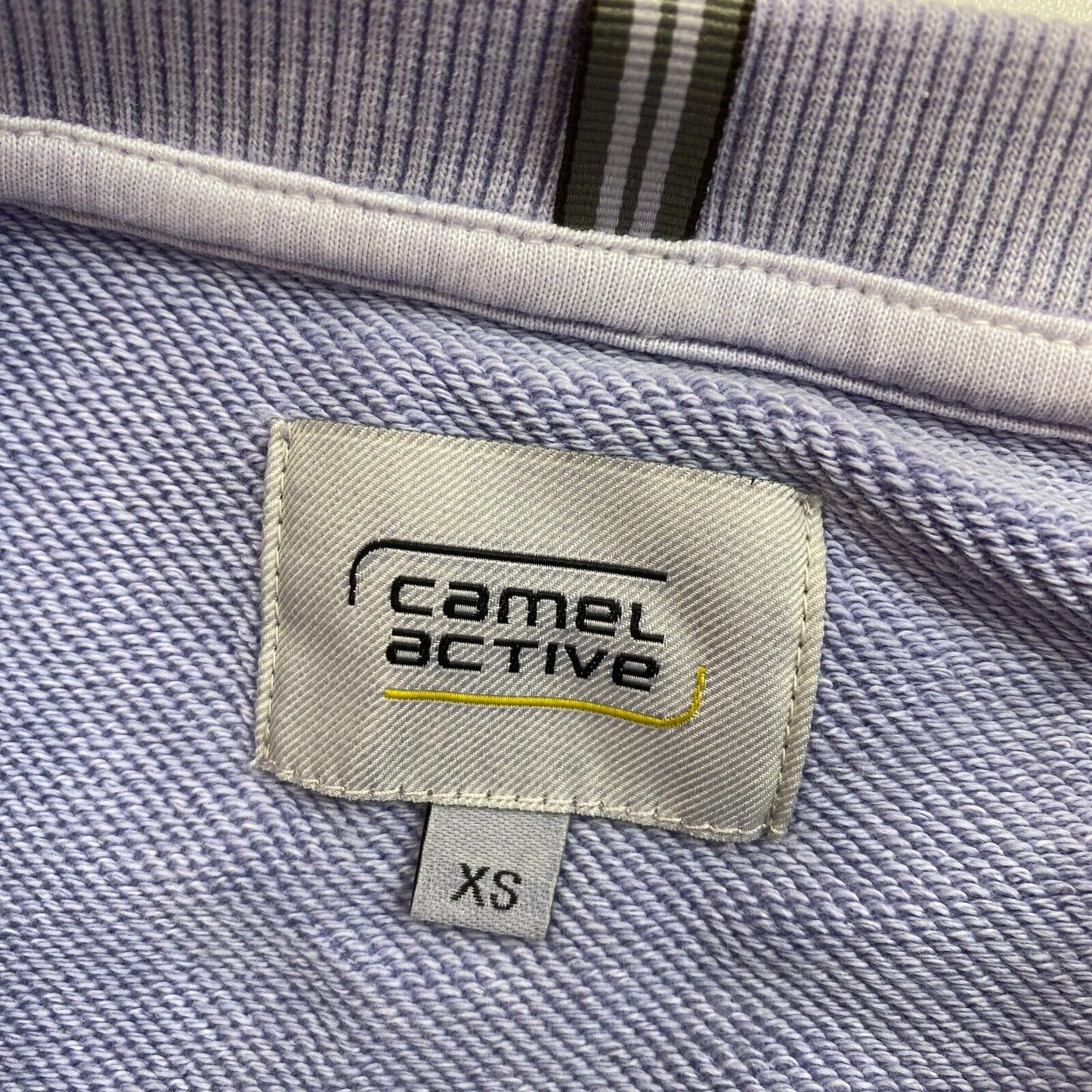 Camel Active Hellvioletter Pullover mit Rundhalsausschnitt, Größe XS