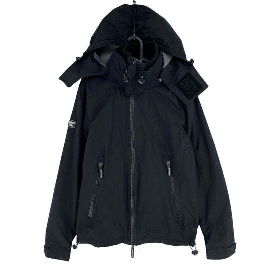 SUPERDRY TECH CLIFFHIKER INTERNATIONAL Schwarze Kapuzenjacke Größe S