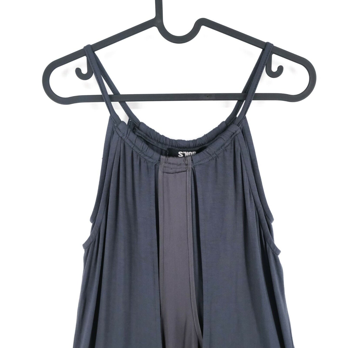 S`NOB Dark Grey Sleeveless Crew Neck A Line Dress Size S