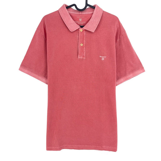 GANT Pink Sun Faded Pique Rugger Polo Shirt Size XL