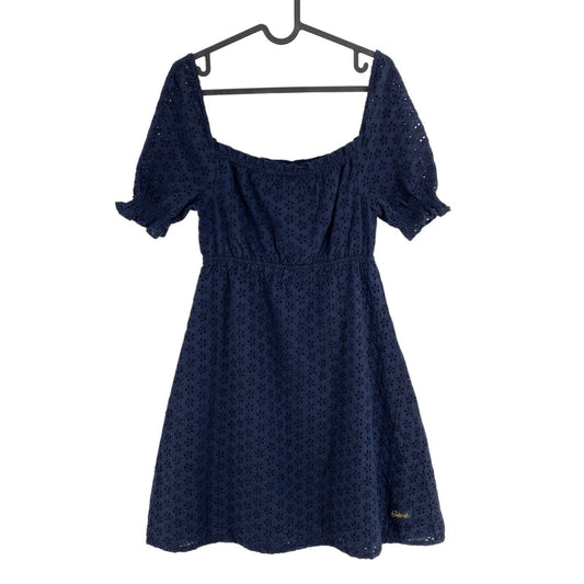 GANT Mädchen Kleid Anglaise Broderie, Marineblau, Größe 13–14 Jahre, 158/164 cm