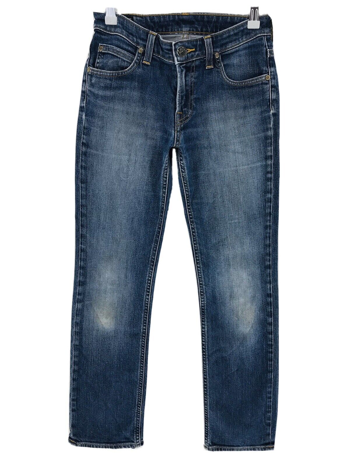 Lee MARION Damen Jeans in Dunkelblau, Stretch, reguläre Passform, gerade Passform, W25 L31