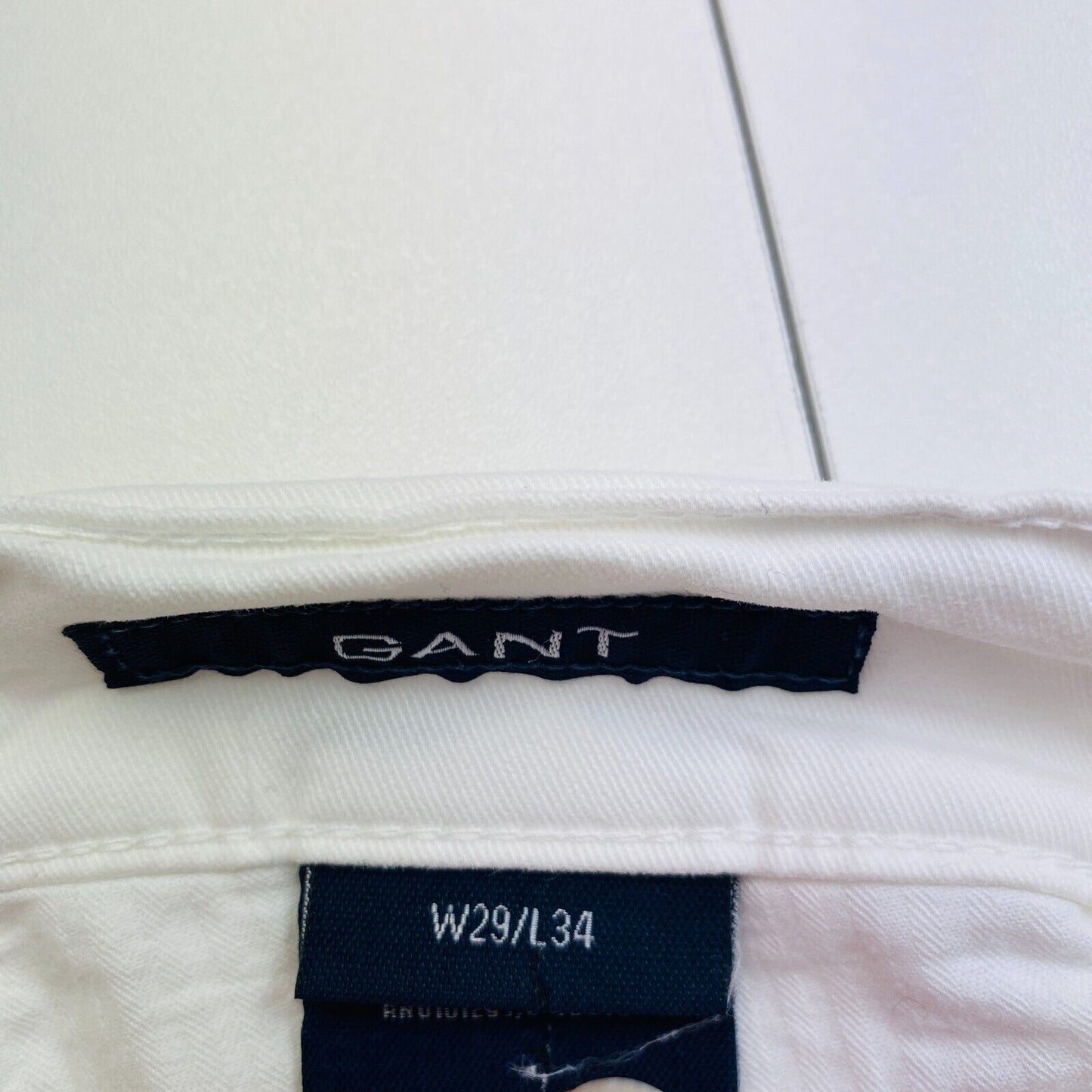 GANT Damen Weiße Schlaghose Chino Hose Größe W29 L34