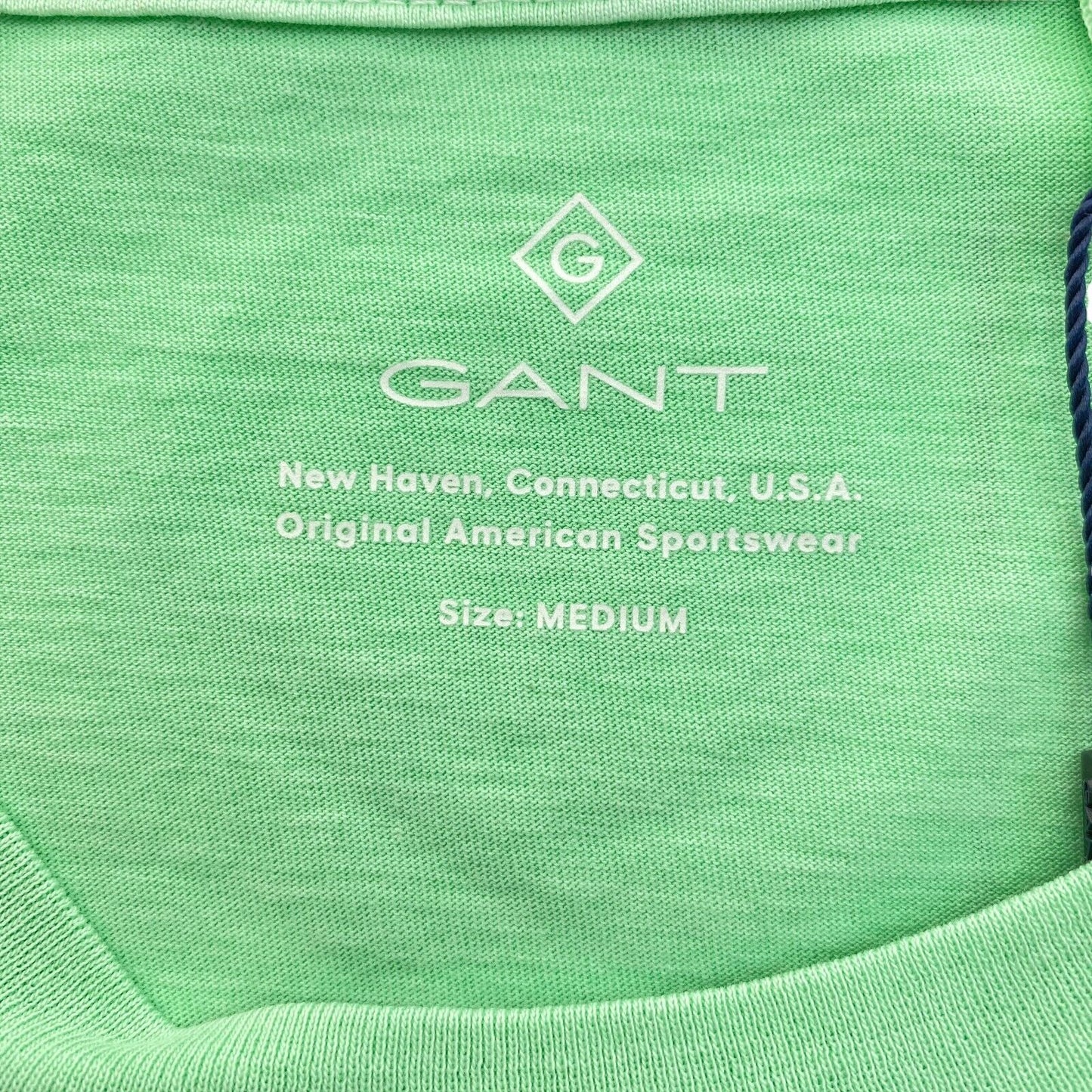 GANT T-shirt à col ras du cou délavé vert clair taille M