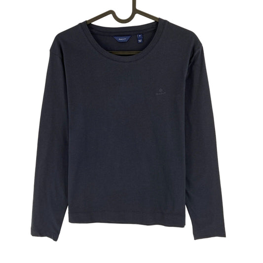 GANT Navy Blue Original Crew Neck Long Sleeves T Shirt Size M