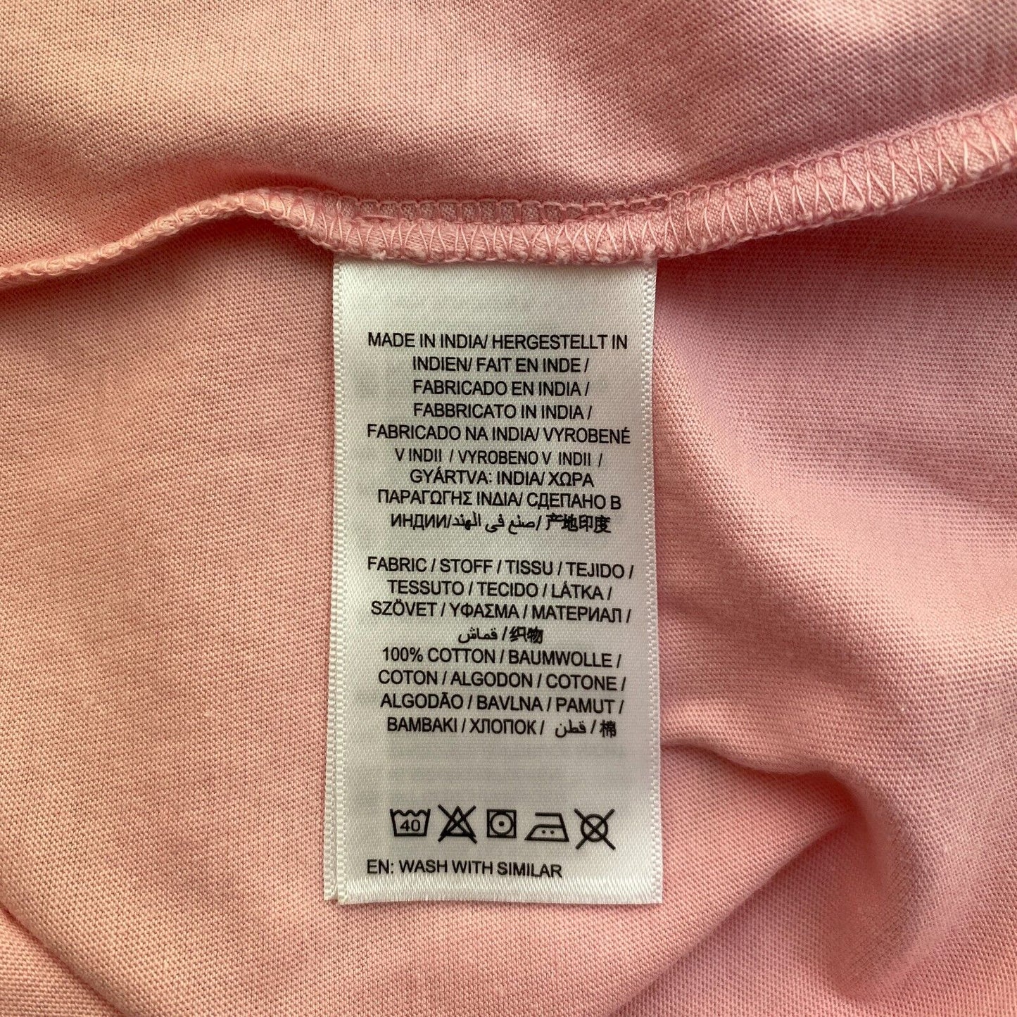 GANT Pink Logo Long Sleeves Crew Neck T-Shirt Size S