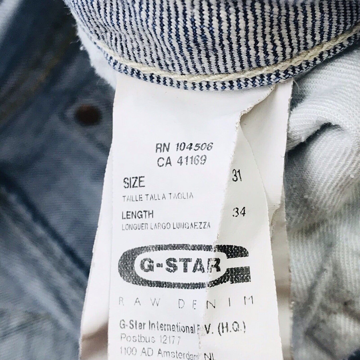 G-STAR MIDGE CUSTOM Women Blue Regular Bootcut Fit Jeans W31 L34 Made In Italy