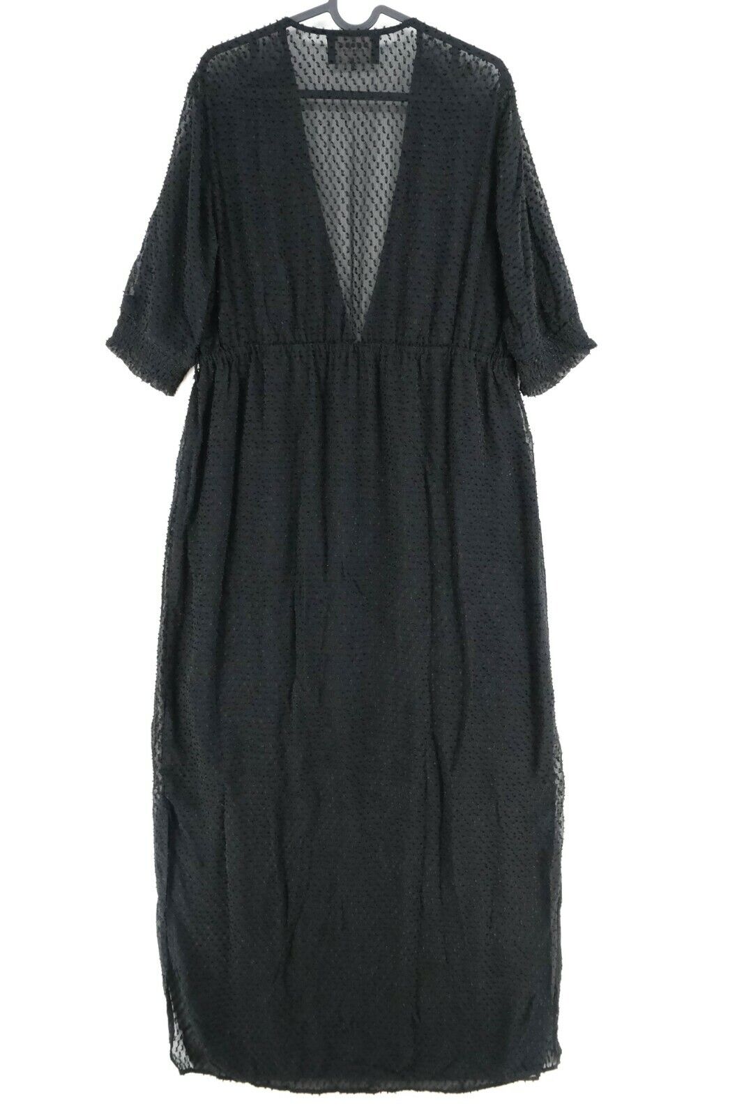 CARMAKOMA Black V Neck Long Maxi Dress Size XS