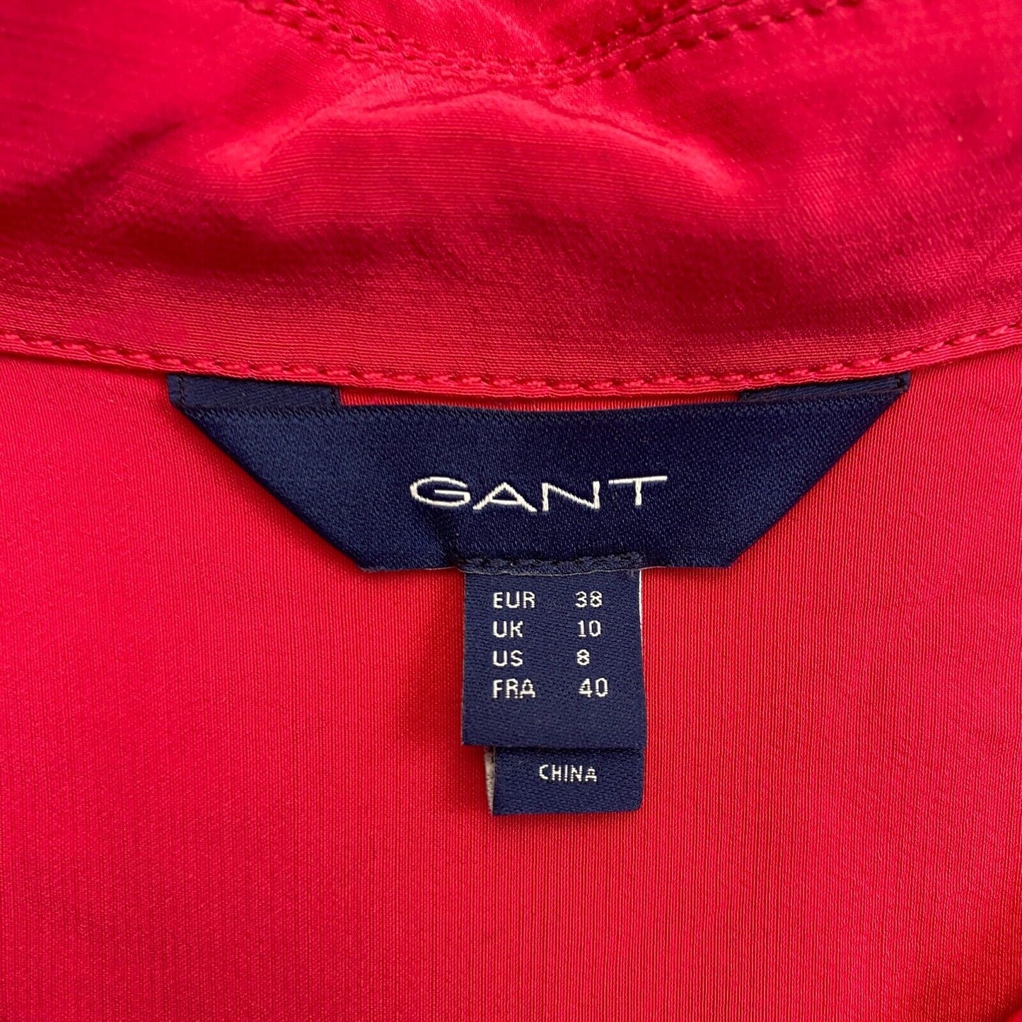 GANT Women Pink Relaxed SS Tunic Dress Size EU 38 UK 10 US 8