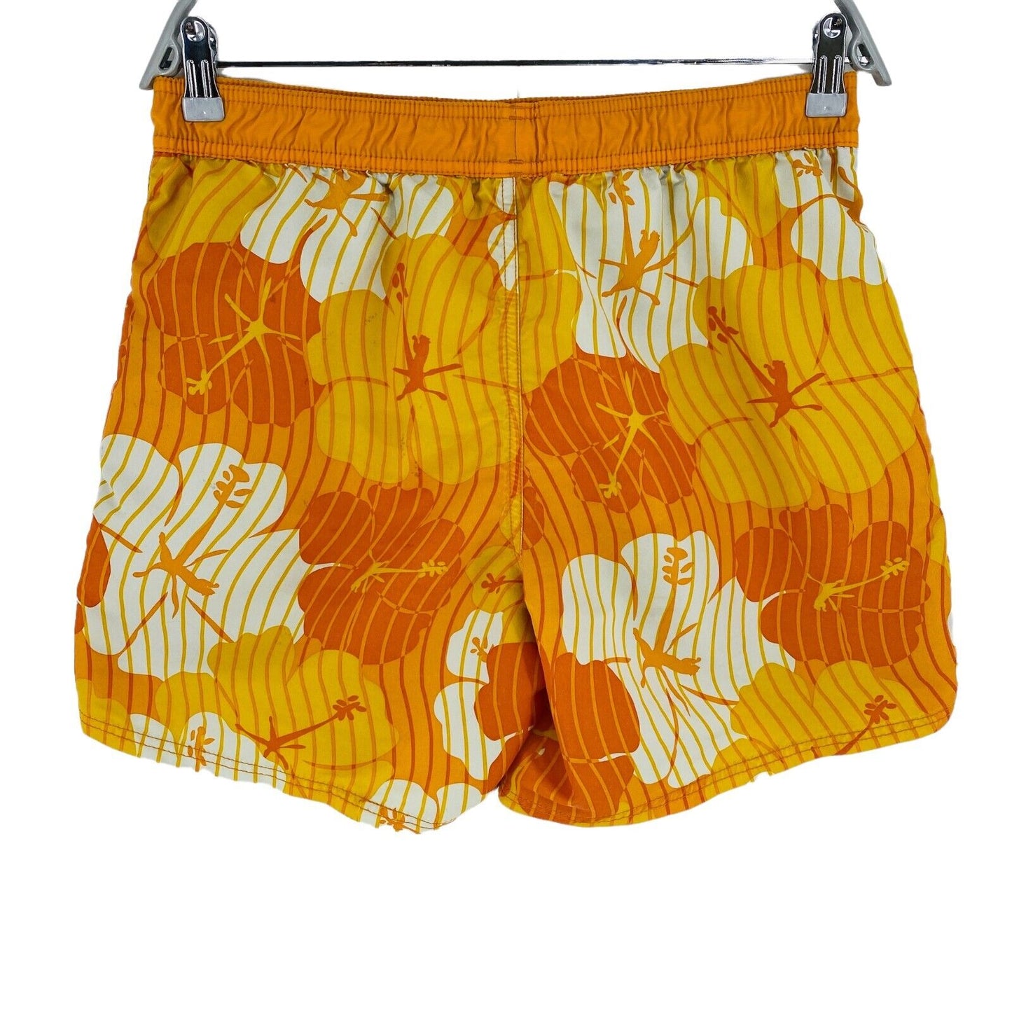 PUMA Striped Floral Orange Activewear Shorts Size M