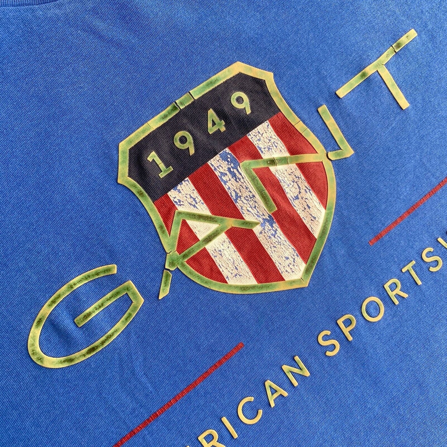 GANT Blaues Archive Shield Rundhals-T-Shirt Größe M