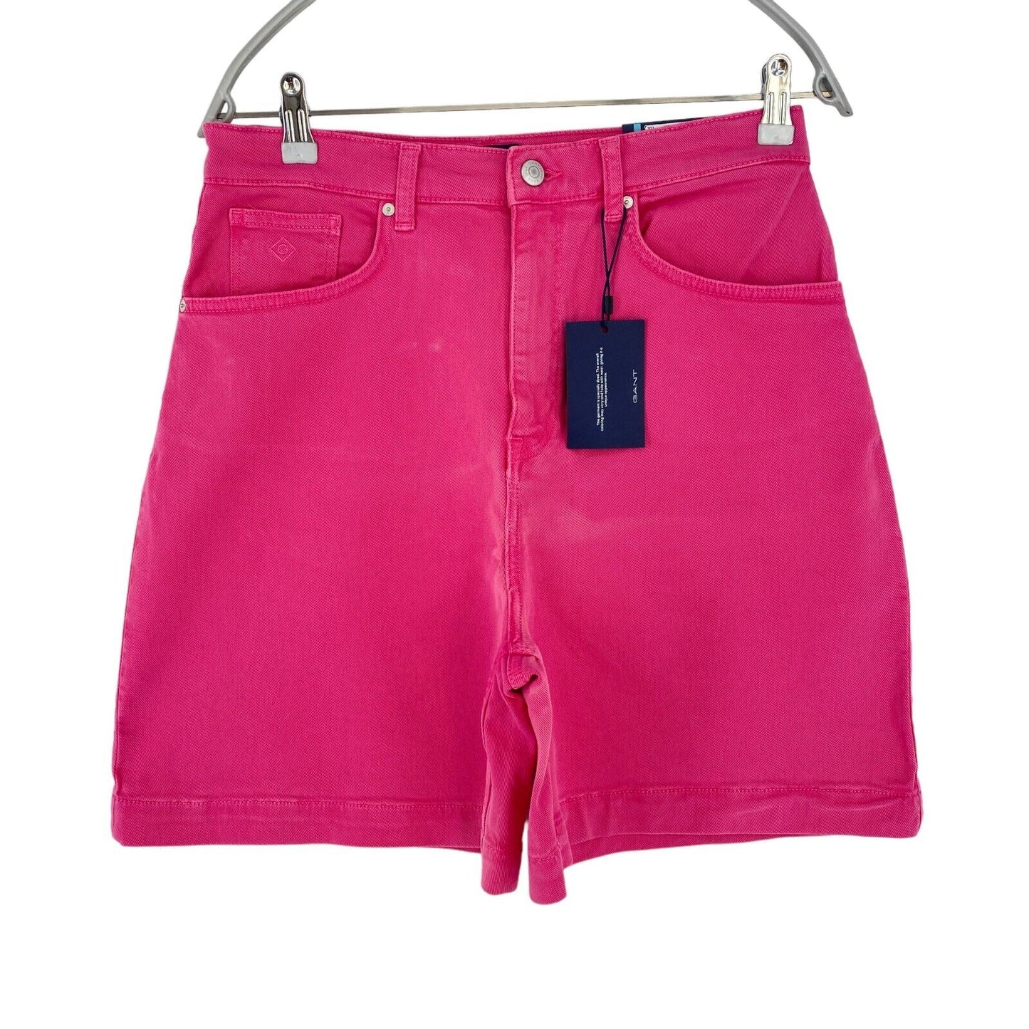 GANT Femmes Rose Regular Fit Denim Shorts Taille W31