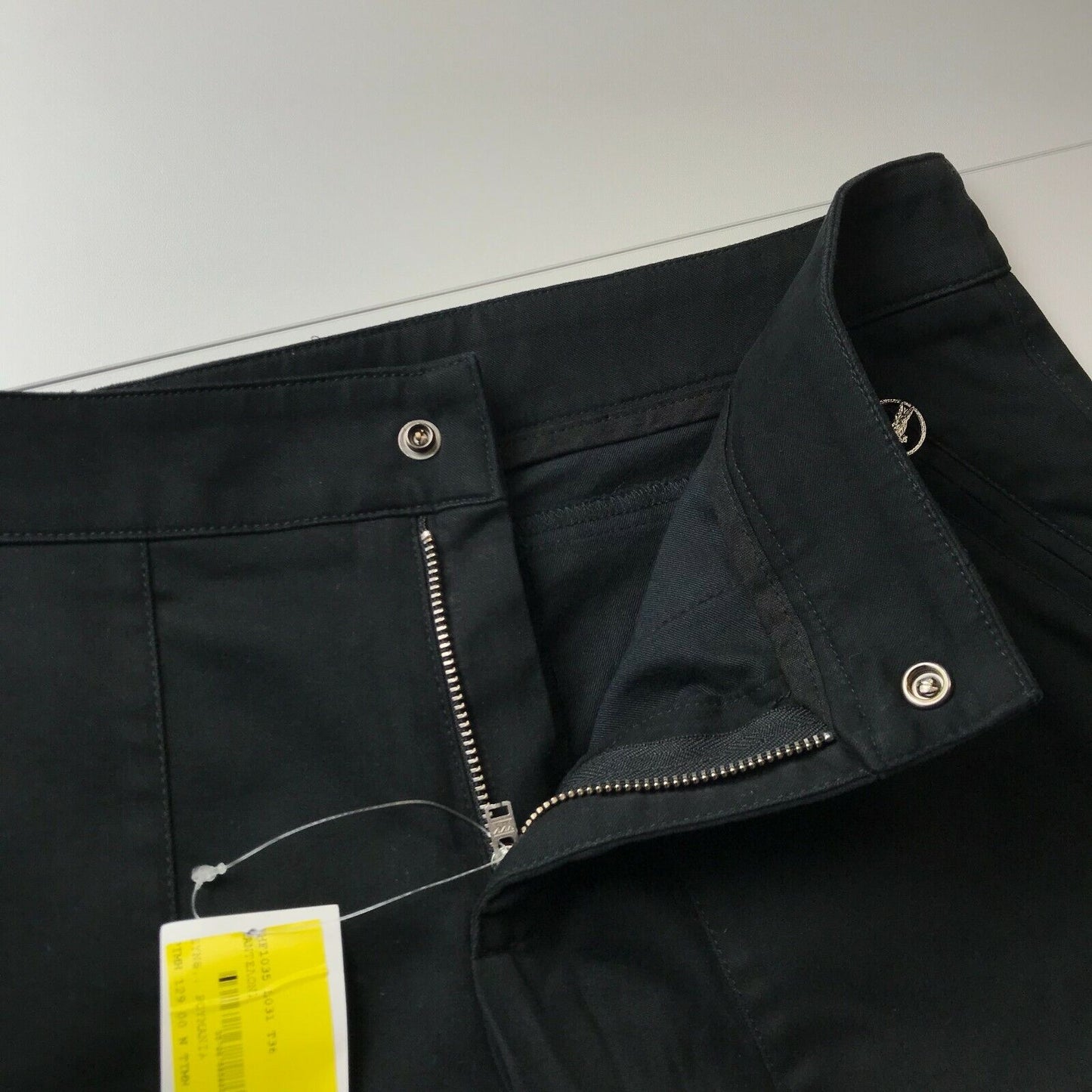 LACOSTE Women Black Loose Straight Fit Trousers Size 36 W28