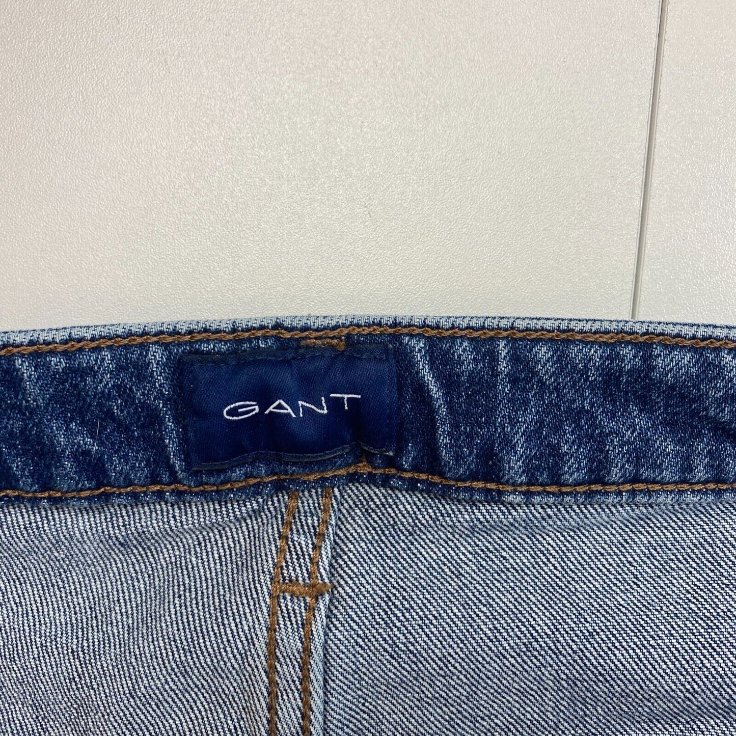 GANT Blue Straight Leg Cropped Jeans Size W28