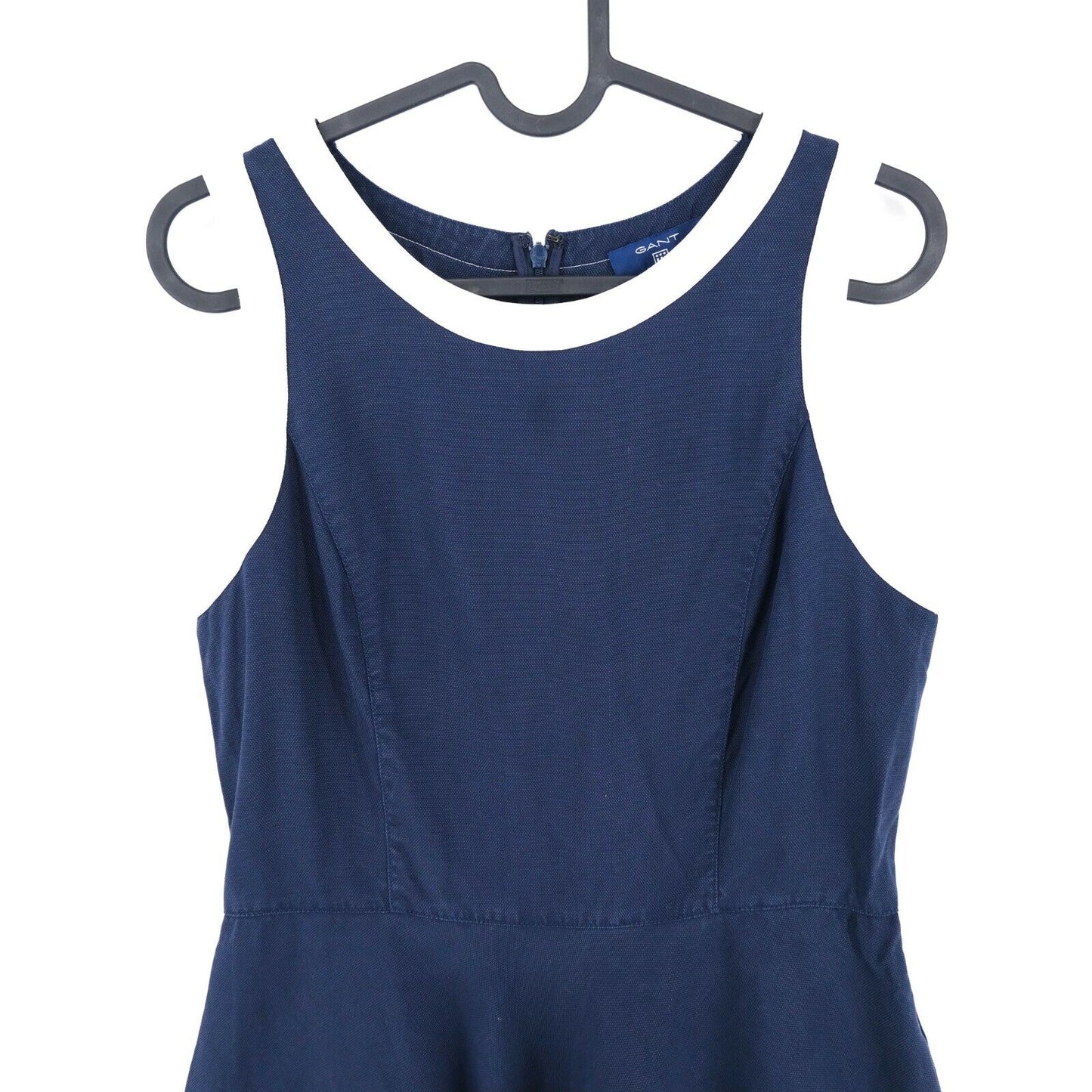 GANT Blue Flared Crew Neck Sleeveless Dress Size EU 36 UK 10 US 6