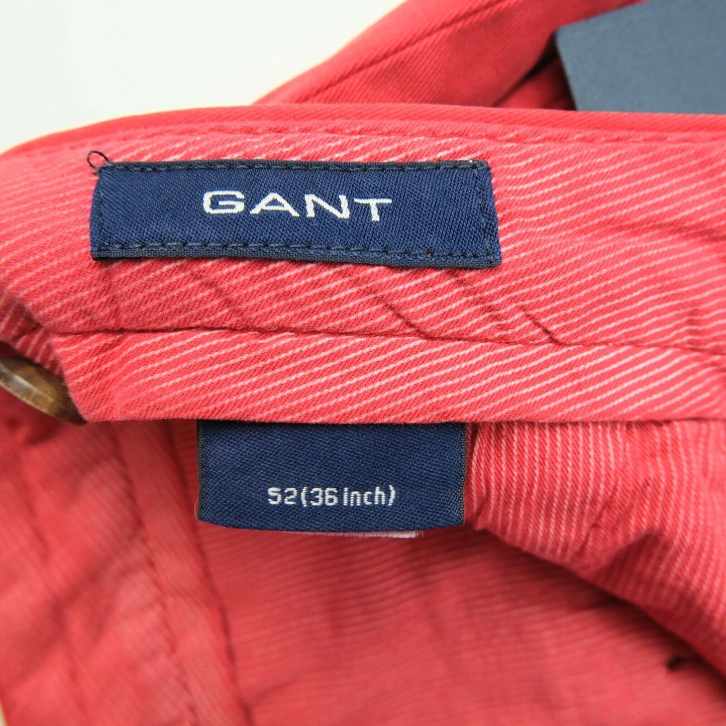 GANT Red Tailored Urban Comfort Tapered Chino Pants Trousers Size EU 52 UK/US 42