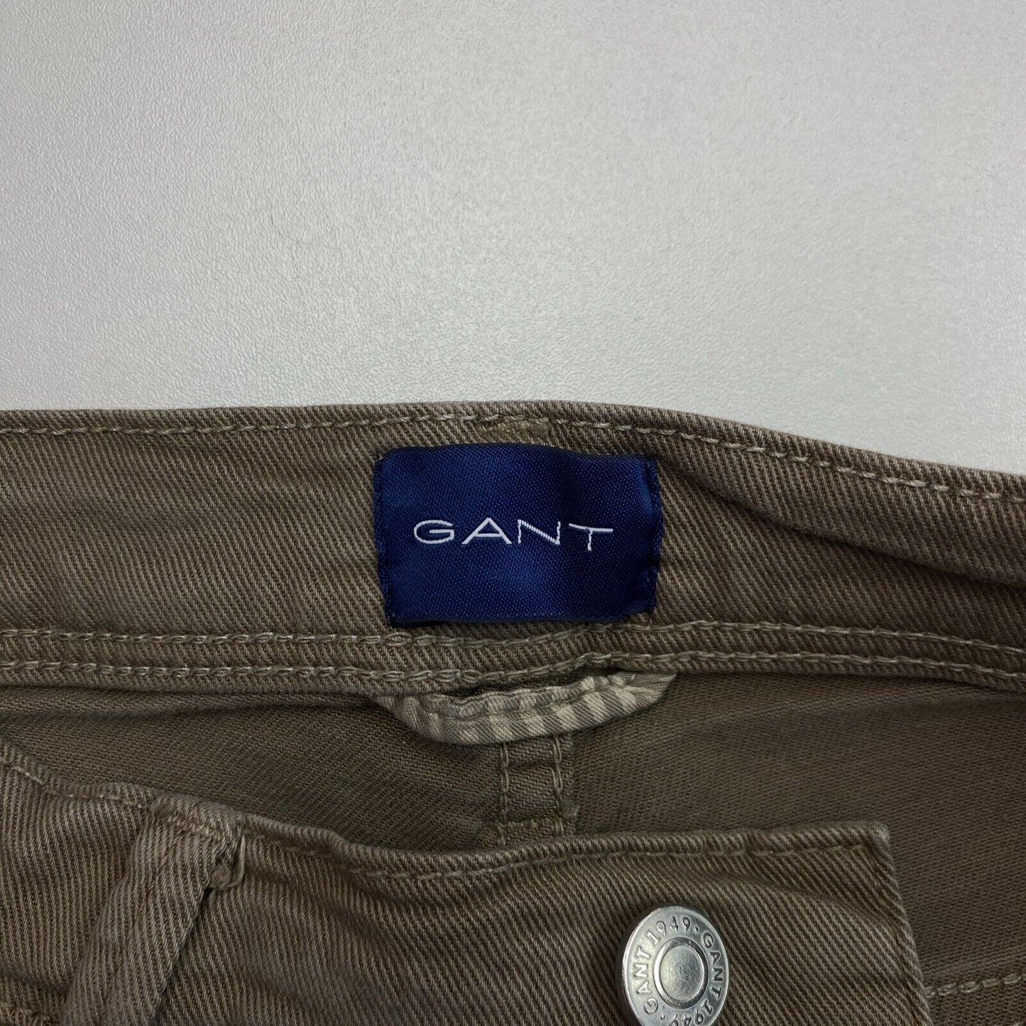 GANT Dark Brown Maxen Extra Slim Jeans Size W33 L34