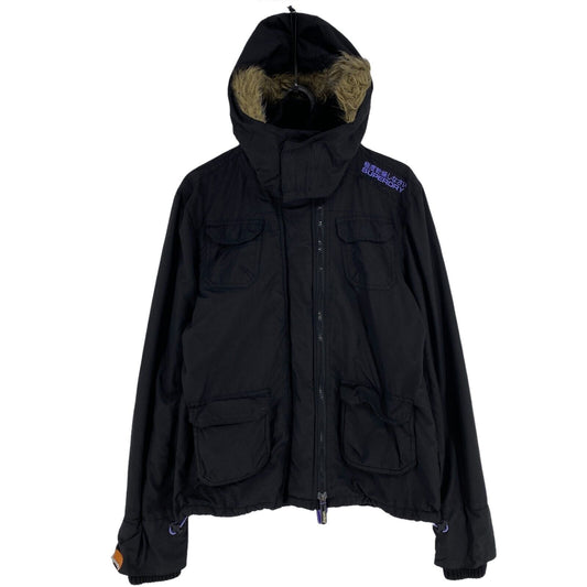 SUPERDRY Professional The Windcheater Black Hooded Jacket Size L