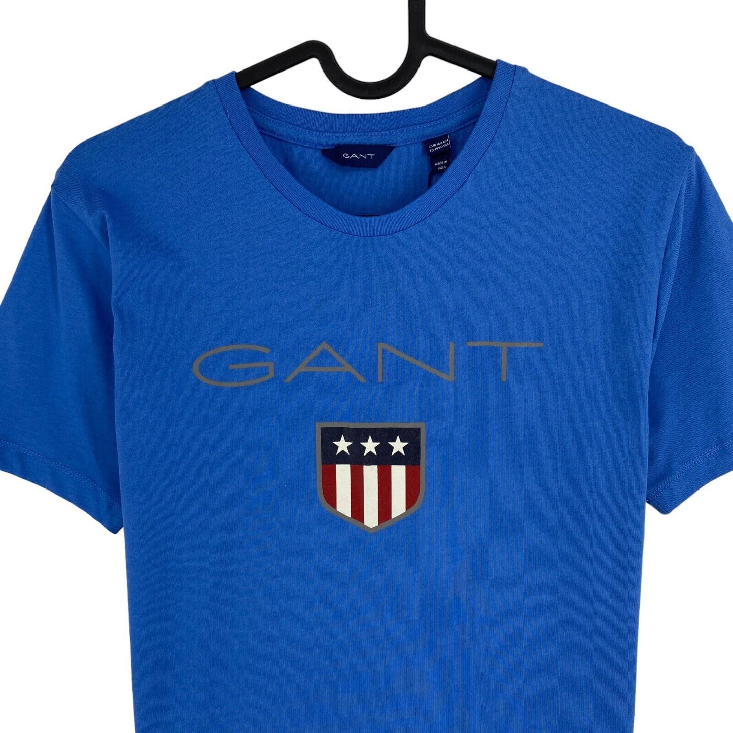 GANT Boys Blue Shield Crew Neck T-Shirt Size 13-14 Years 158/164 cm