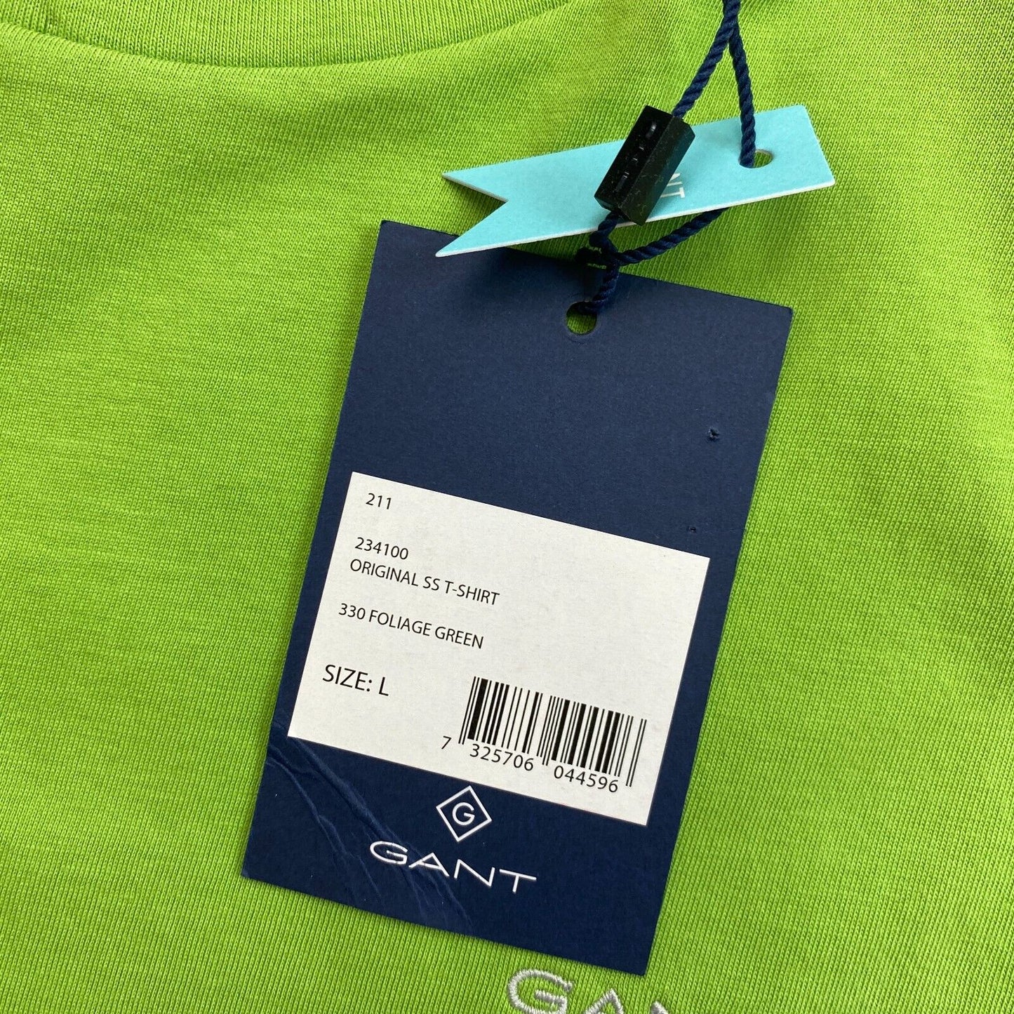 GANT T-shirt à col rond Original vert taille L