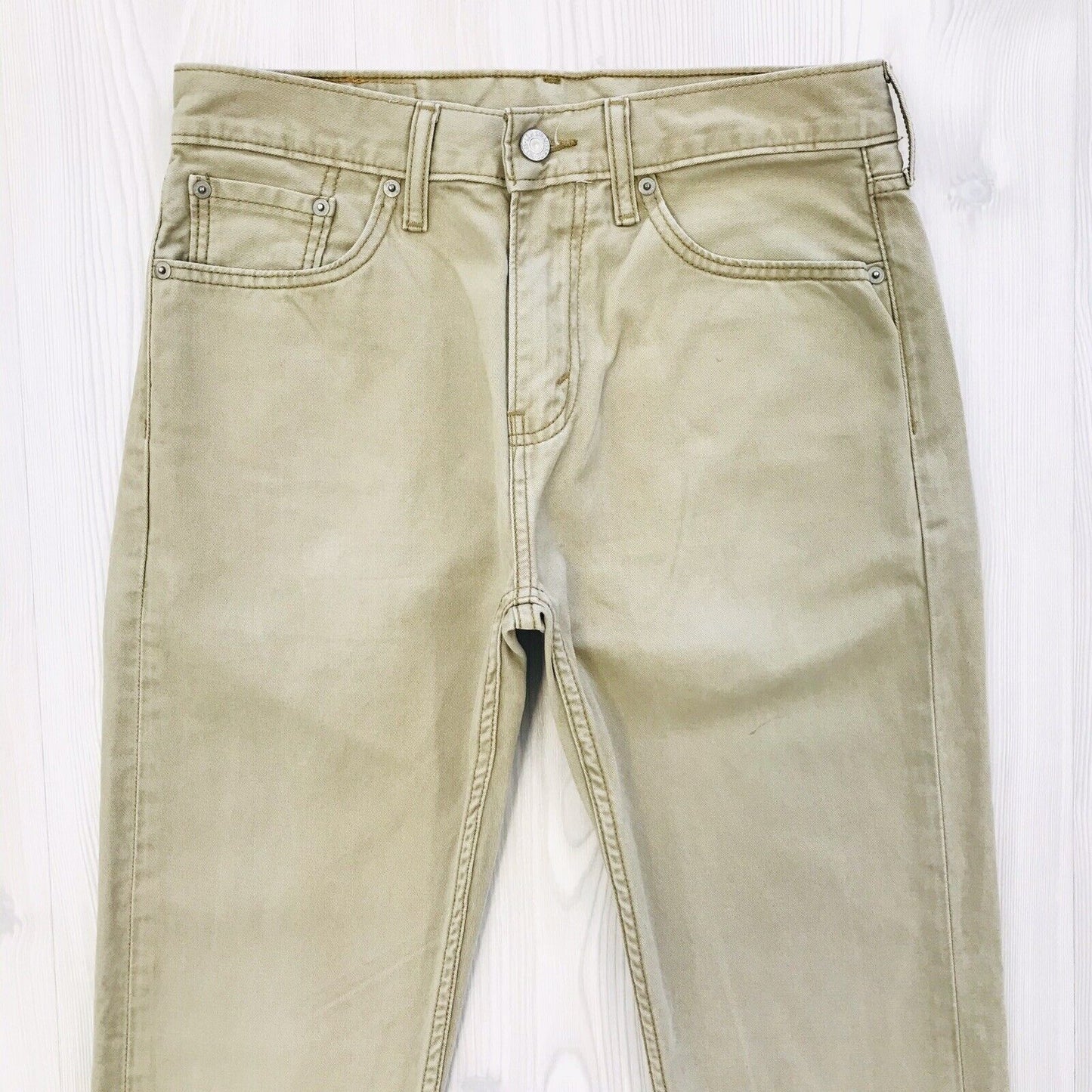 Levi's 508 Beige Standard Straight Fit Jeans Size W29 L32