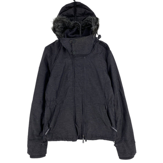 SUPERDRY THE WINDATTACKER Dark Grey Hooded Jacket Coat Size M