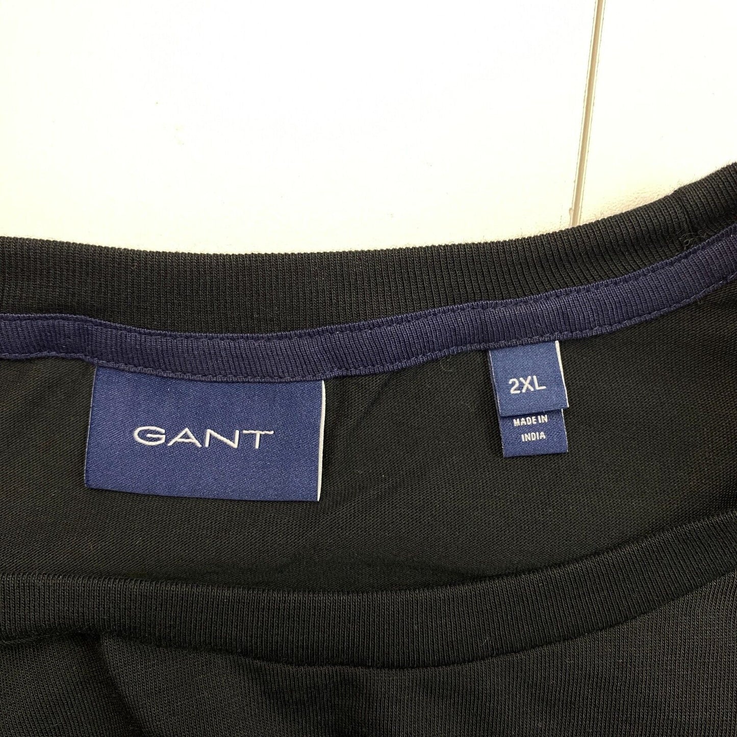 GANT Black Med Archive Shield Crew Neck Long Sleeves T Shirt Size 2XL XXL