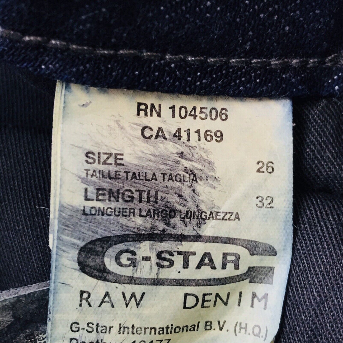 G-STAR RAW TOWN Q Femme Bleu Foncé Bootcut Fit Jeans W26 L32