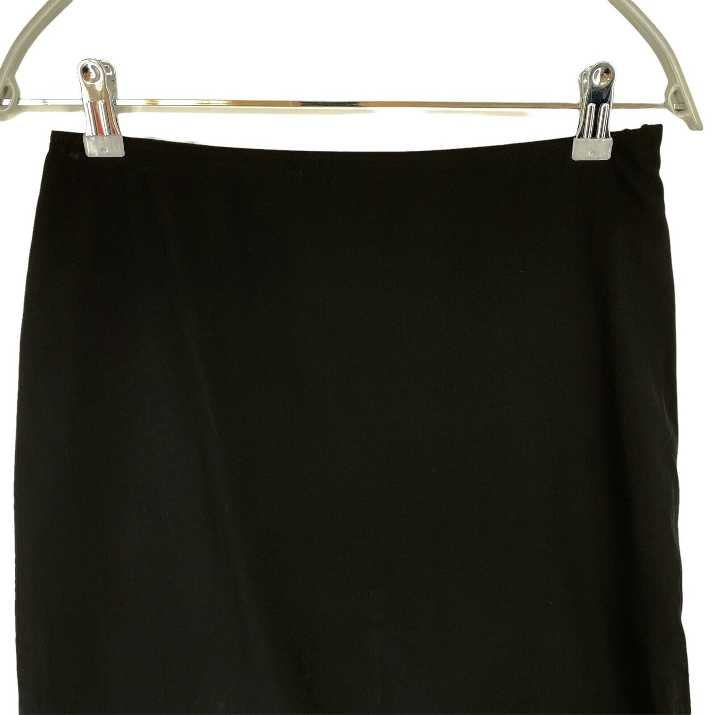 CALVIN KLEIN Black Slip With Lace Hem Skirt Size S