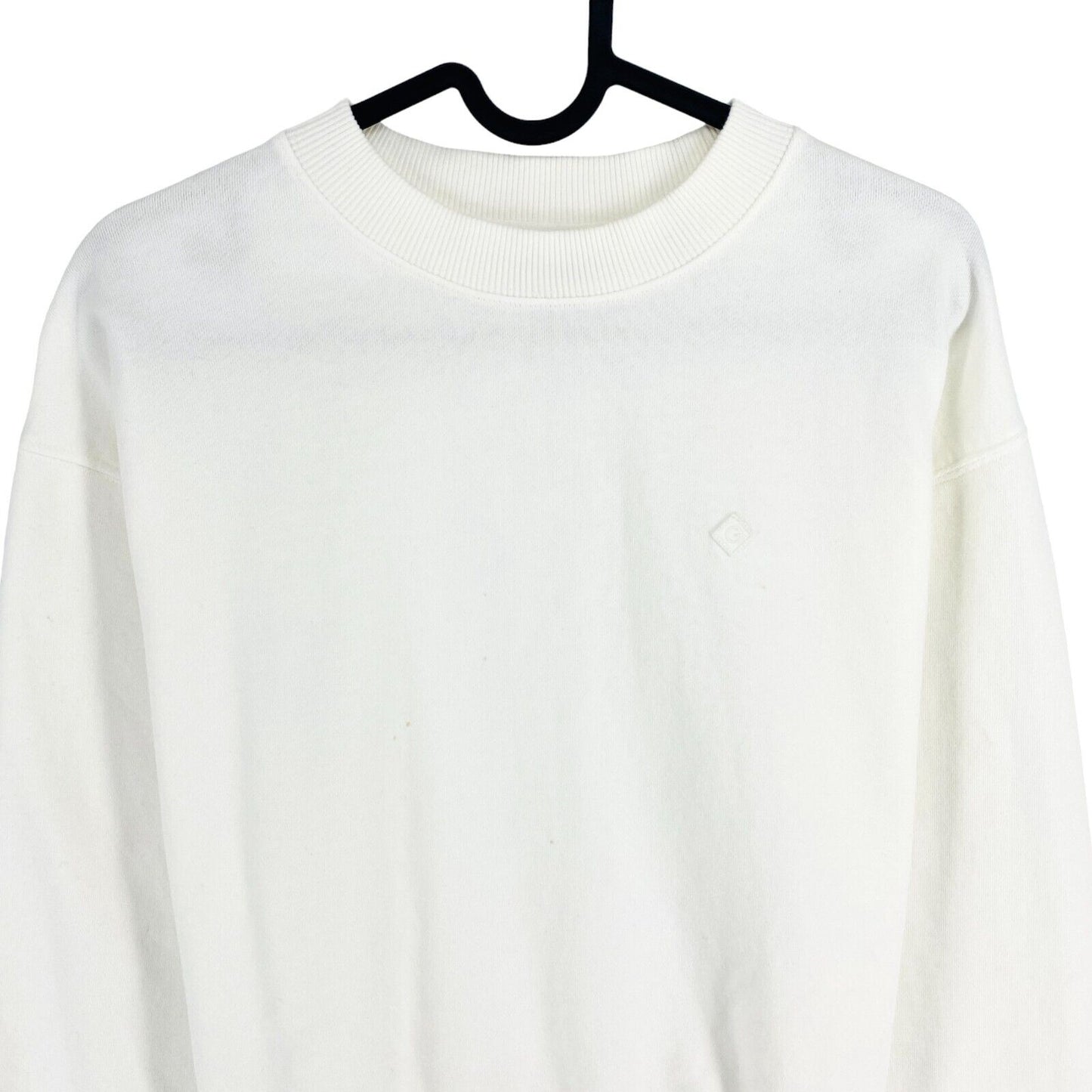 GANT White Icon G Essential Crew Neck Sweater Pullover Size S