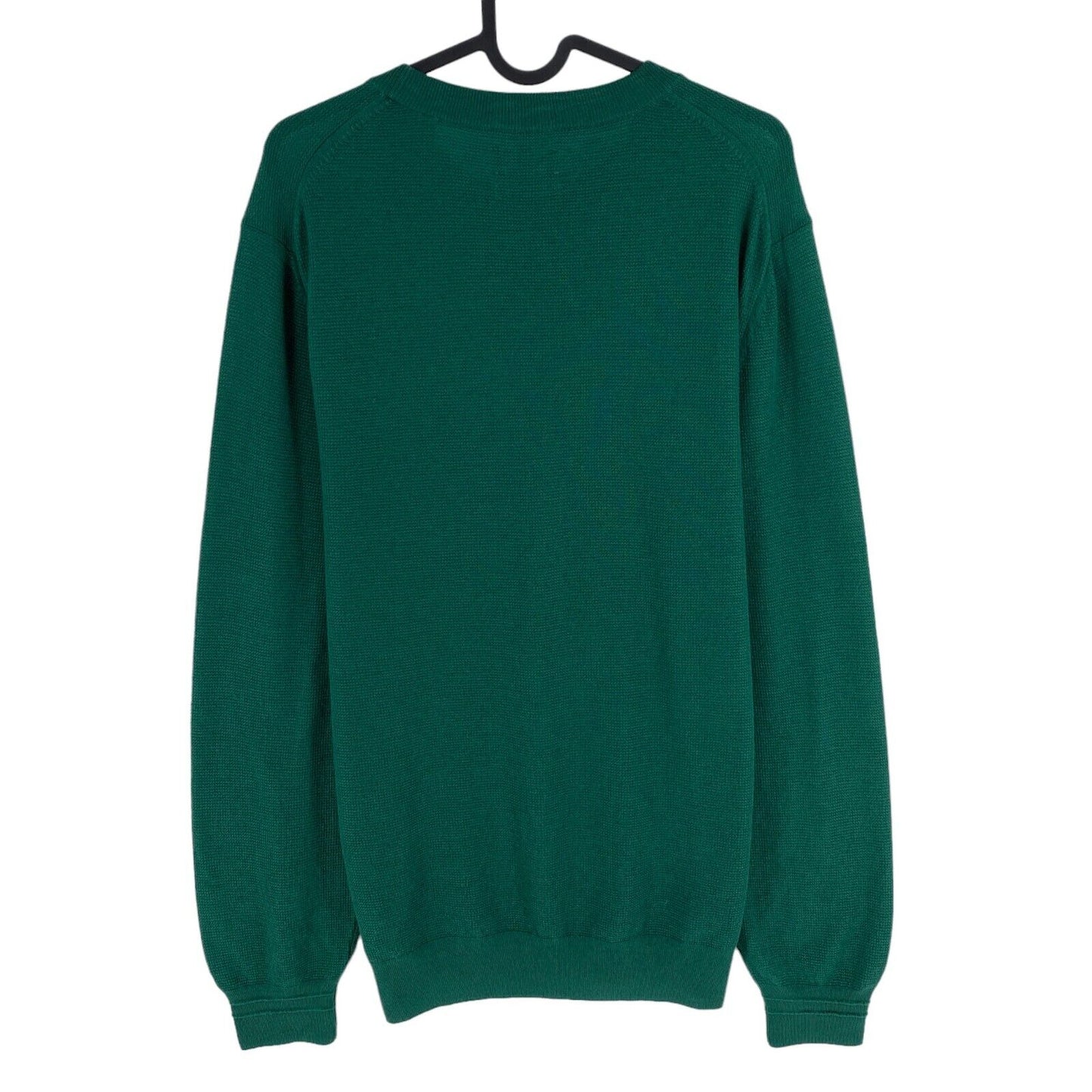 GANT Men Dark Green Pure Prep Texture Crew Neck Sweater Jumper Size L