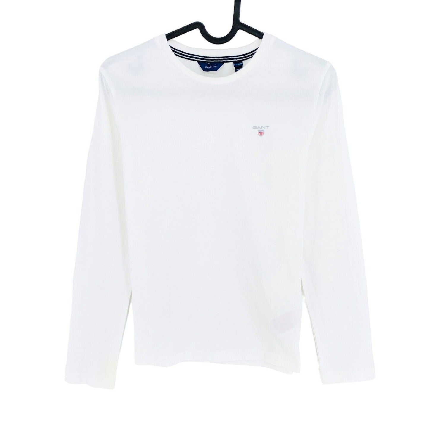 GANT Boys White Original Crew Long Sleeves T Shirt Size 11-12 Years 146/152 cm