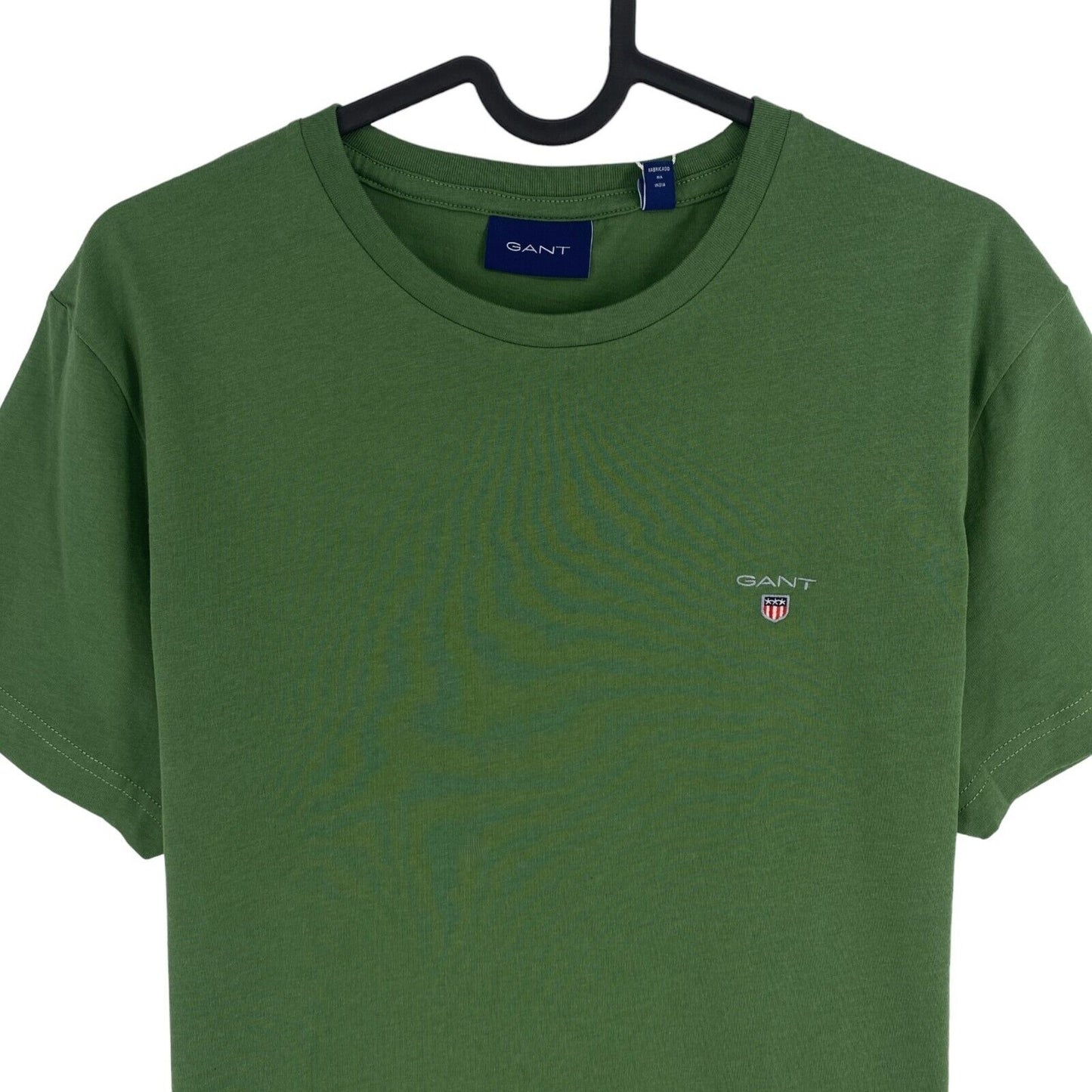 GANT Men Dark Green Original Crew Neck Short Sleeves T Shirt Size M