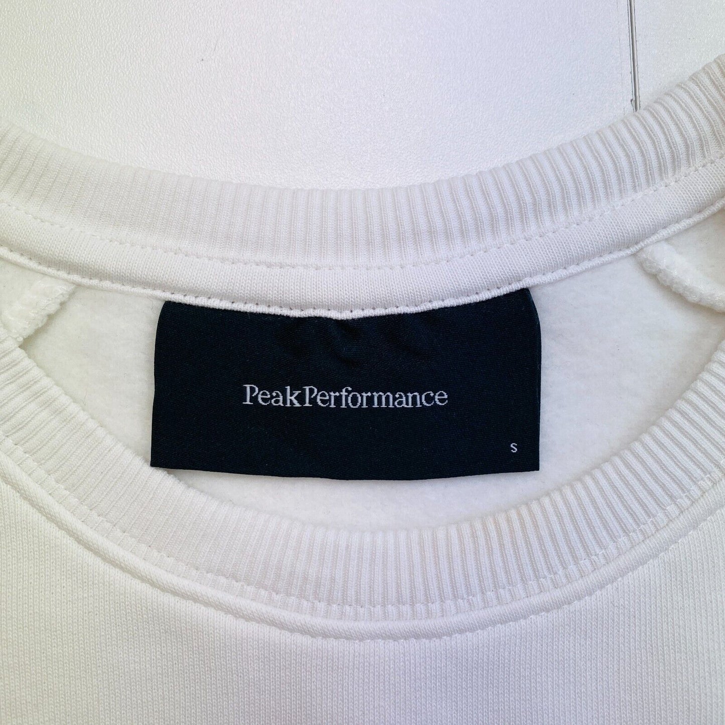 Peak Performance Women White Original Crew Neck Sweater Jumper Size S