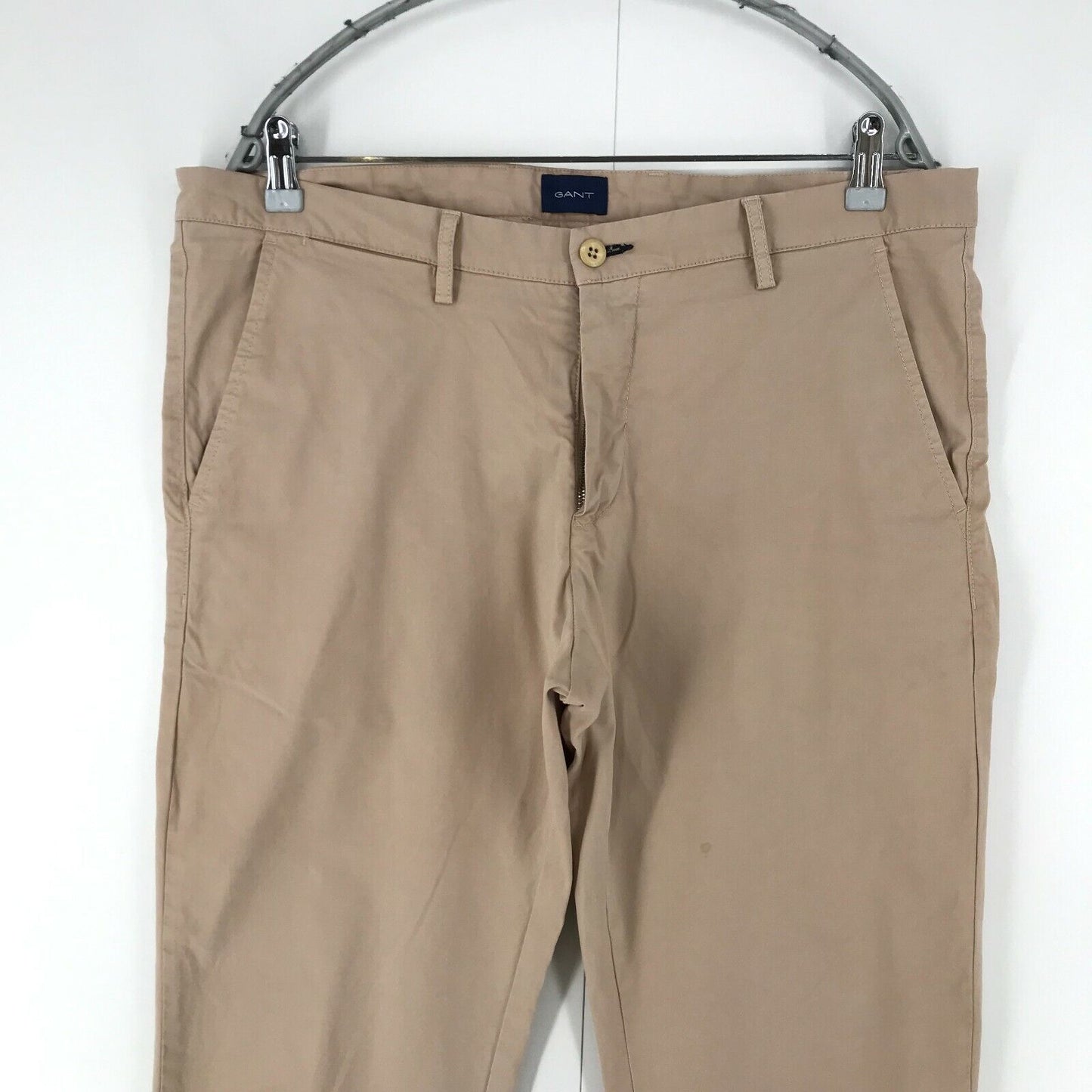 GANT Beige Slim Fit Chino Trousers Size W35 L34