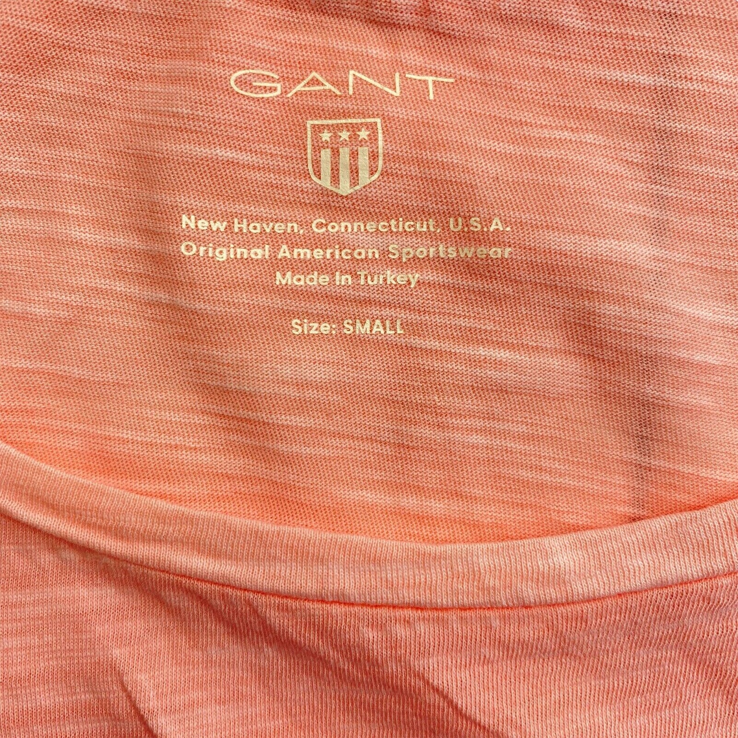 GANT – Kleid mit Rundhalsausschnitt, sonnengebleicht, Rosa, Größe S