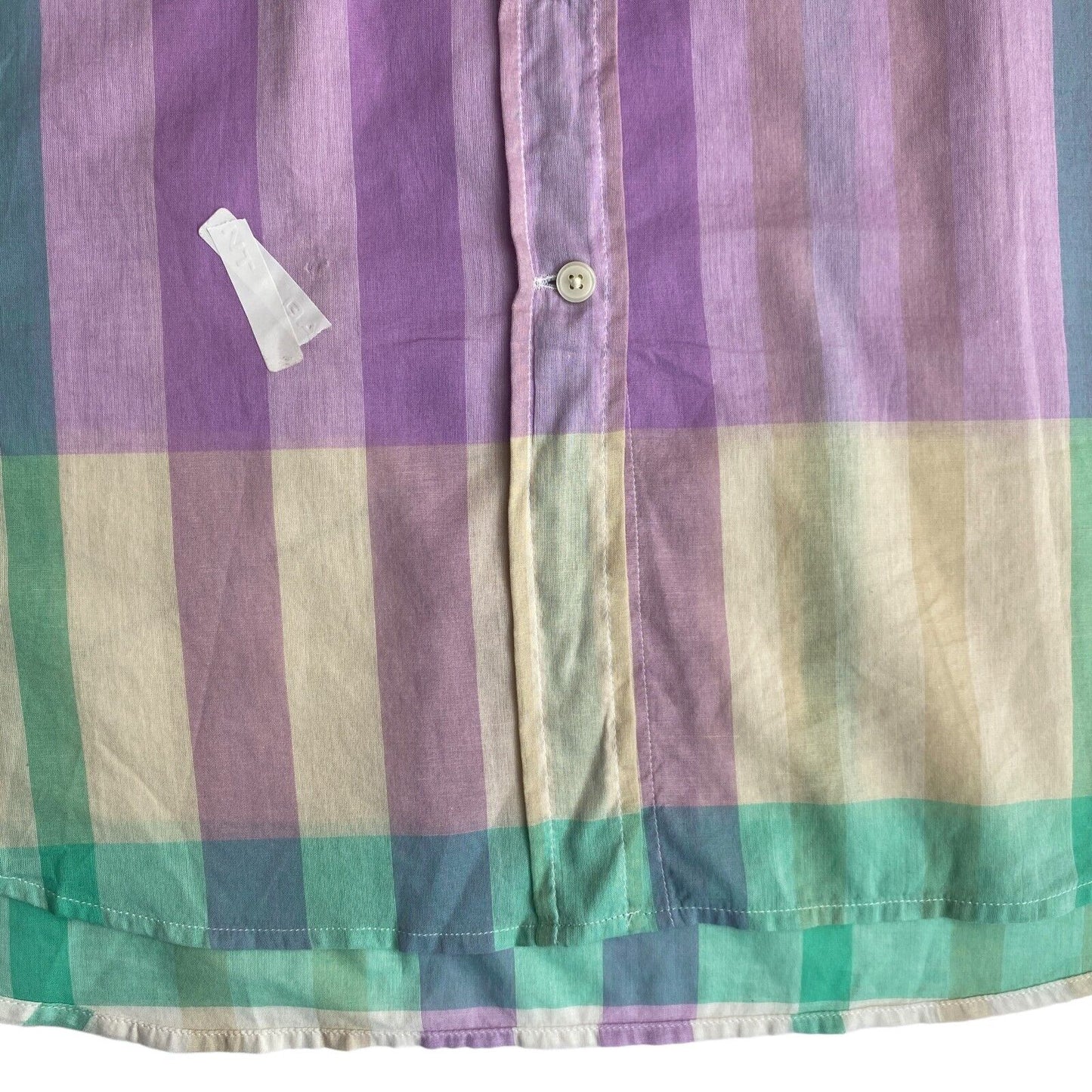 Chemise GANT Purple Wide Cuff Madras Taille EU 36 UK 8 US 6